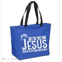 Even Jesus Had A Fish Story Tote Bag thumb 2