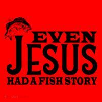 Even Jesus Had A Fish Story Santa Hat thumb 1