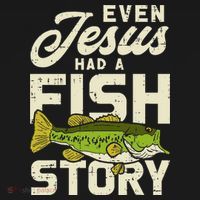 Even Jesus Had A Fish Story Cute Love Fishing Hoodie thumb 2