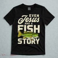 Even Jesus Had A Fish Story Cute Love Fishing T-Shirt thumb 5