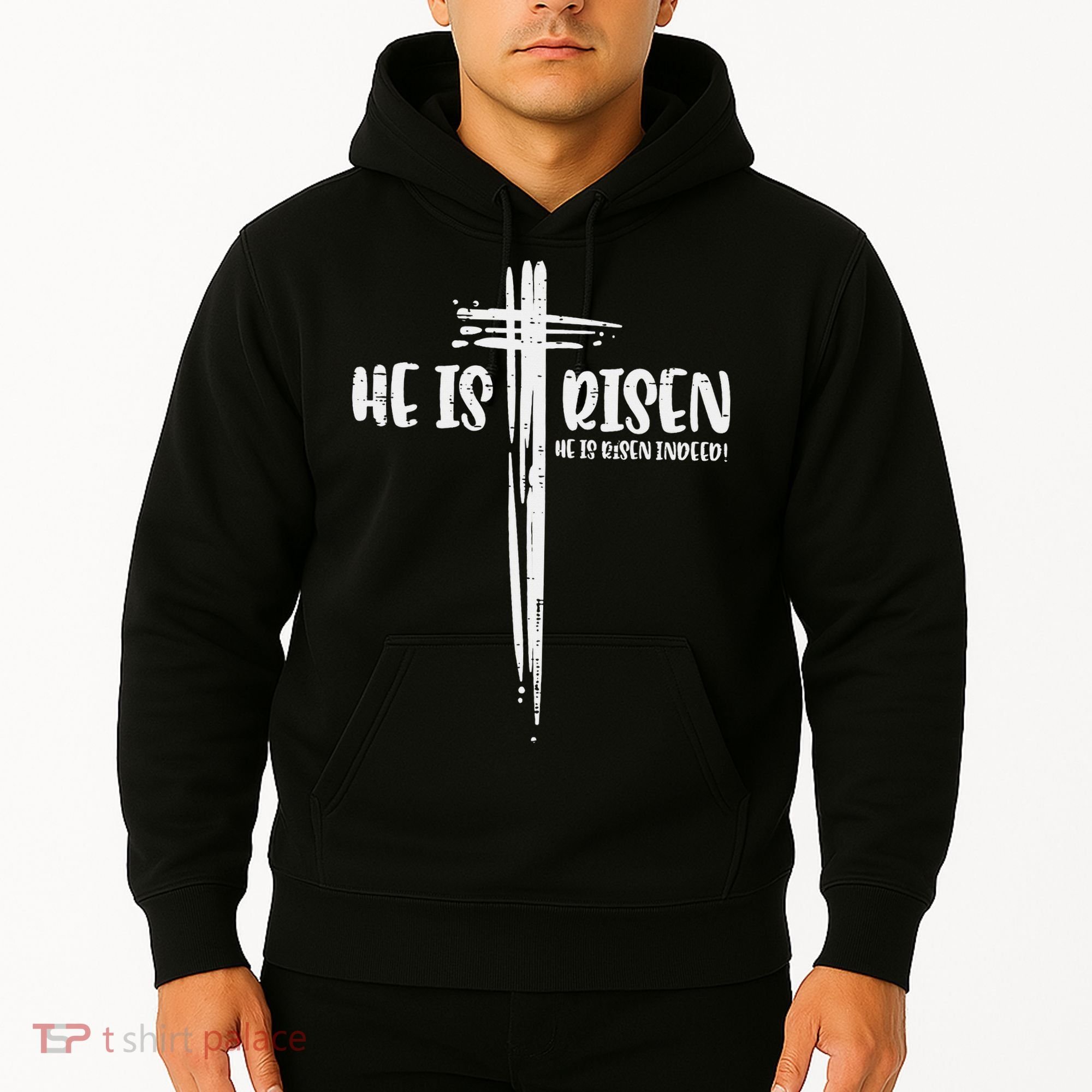 Easter Jesus He Is Risen Indeed Religious Christian Women Hoodie