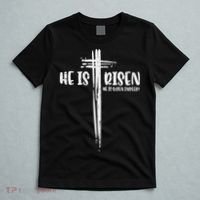 Easter Jesus He Is Risen Indeed Religious Christian Women T-Shirt thumb 5