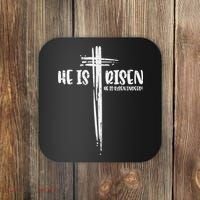 Easter Jesus He Is Risen Indeed Religious Christian Women Coaster thumb 0
