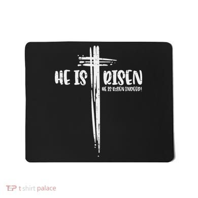 Easter Jesus He Is Risen Indeed Religious Christian Women Mousepad