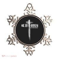 Easter Jesus He Is Risen Indeed Religious Christian Women Ornament thumb 0