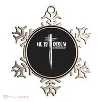 Easter Jesus He Is Risen Indeed Religious Christian Women Ornament thumb 0