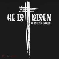 Easter Jesus He Is Risen Indeed Religious Christian Women Ornament thumb 1