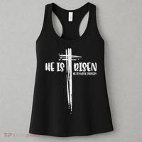 Easter Jesus He Is Risen Indeed Religious Christian Women Women's Tank Top thumb 3