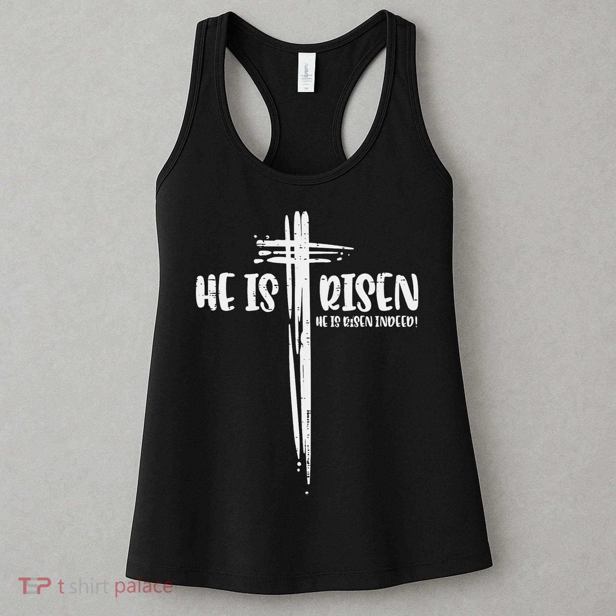 Easter Jesus He Is Risen Indeed Religious Christian Women Women's Tank Top