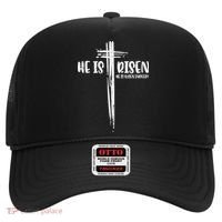 Easter Jesus He Is Risen Indeed Religious Christian Women Hat thumb 0