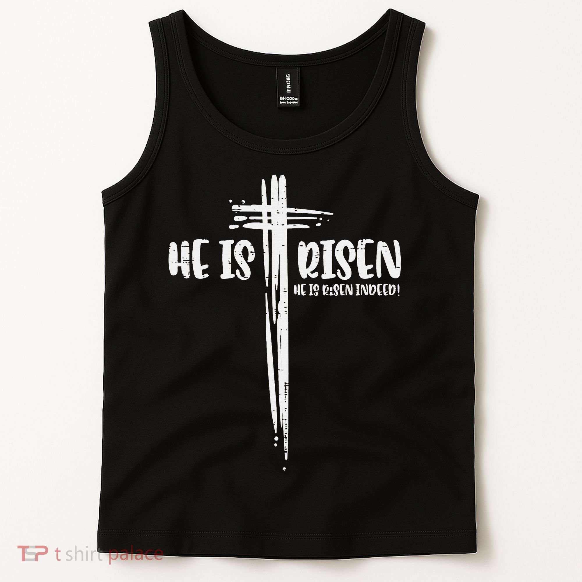 Easter Jesus He Is Risen Indeed Religious Christian Women Tank Top