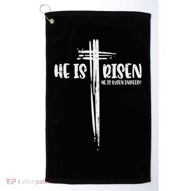 Easter Jesus He Is Risen Indeed Religious Christian Women Golf Towel