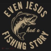 Even Jesus Had A Fishing Story Gift Funny Christian Fish Women's Tank Top thumb 5