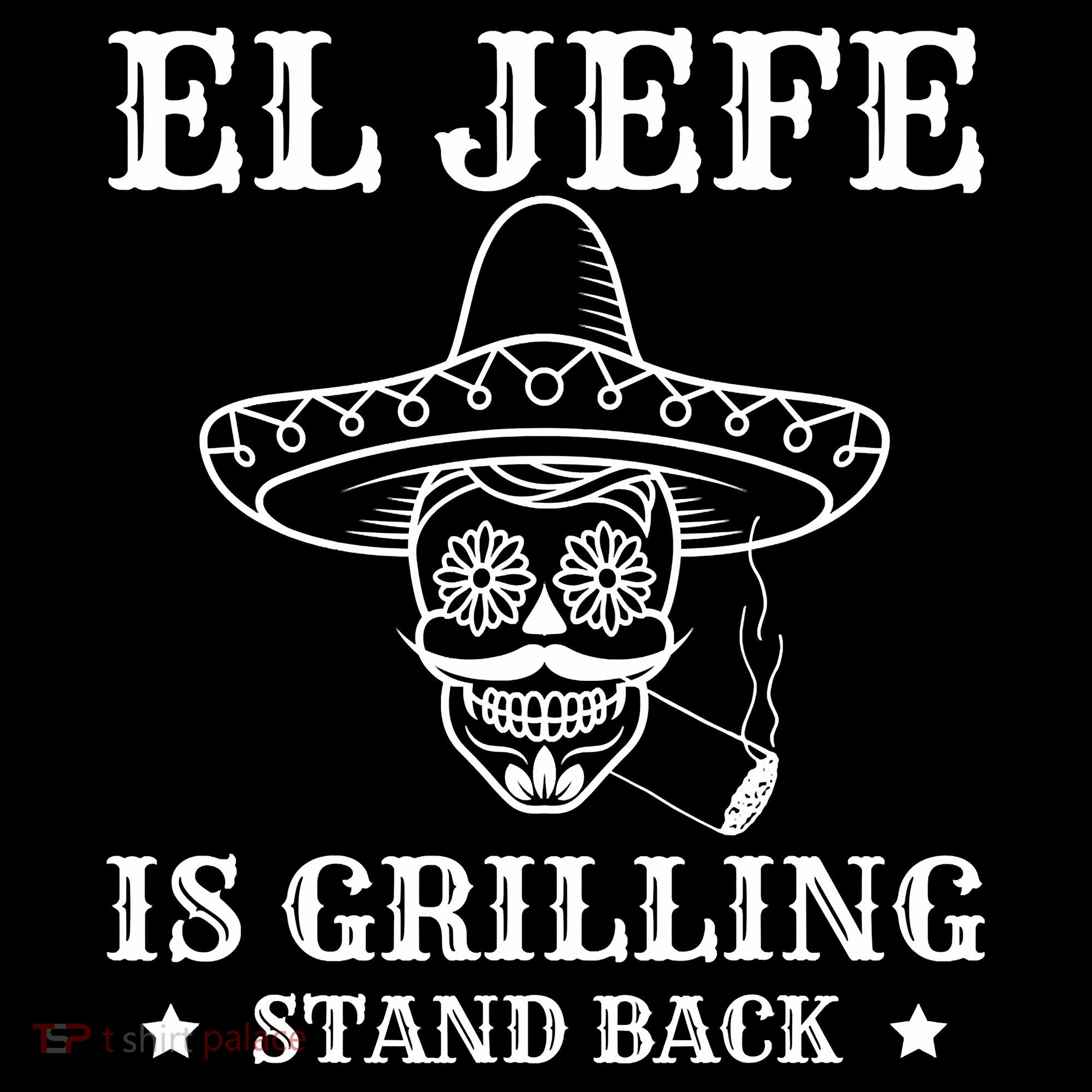 El Jefe Is Grilling Funny Mexican Dad BBQ Grill Women's Hoodie
