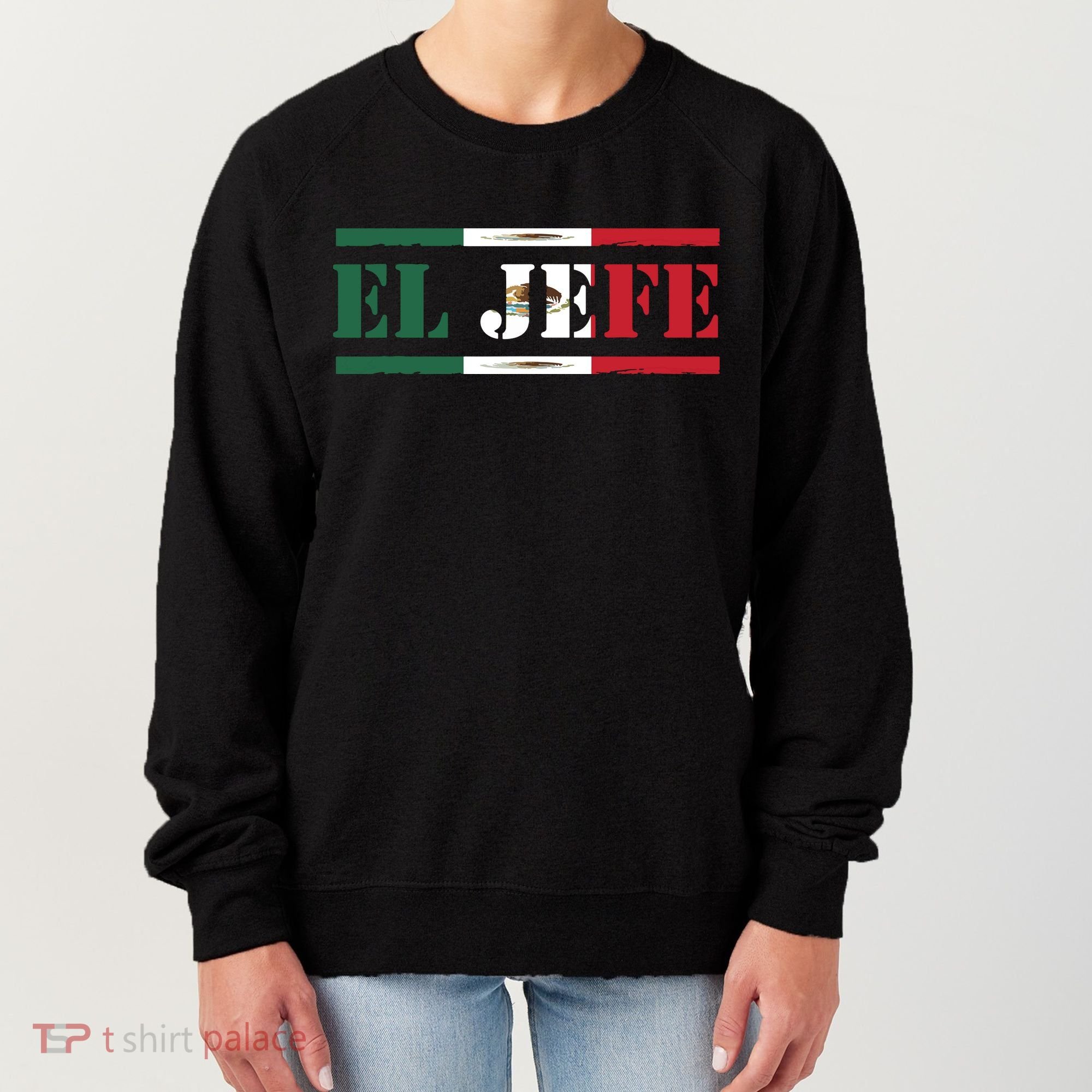 El Jefe Mexican Chef Hispanic Boss Mexico Dia De Los Muertos Women's Sweatshirt