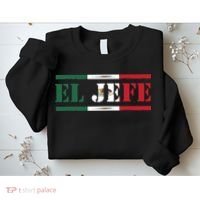 El Jefe Mexican Chef Hispanic Boss Mexico Dia De Los Muertos Sweatshirt thumb 2