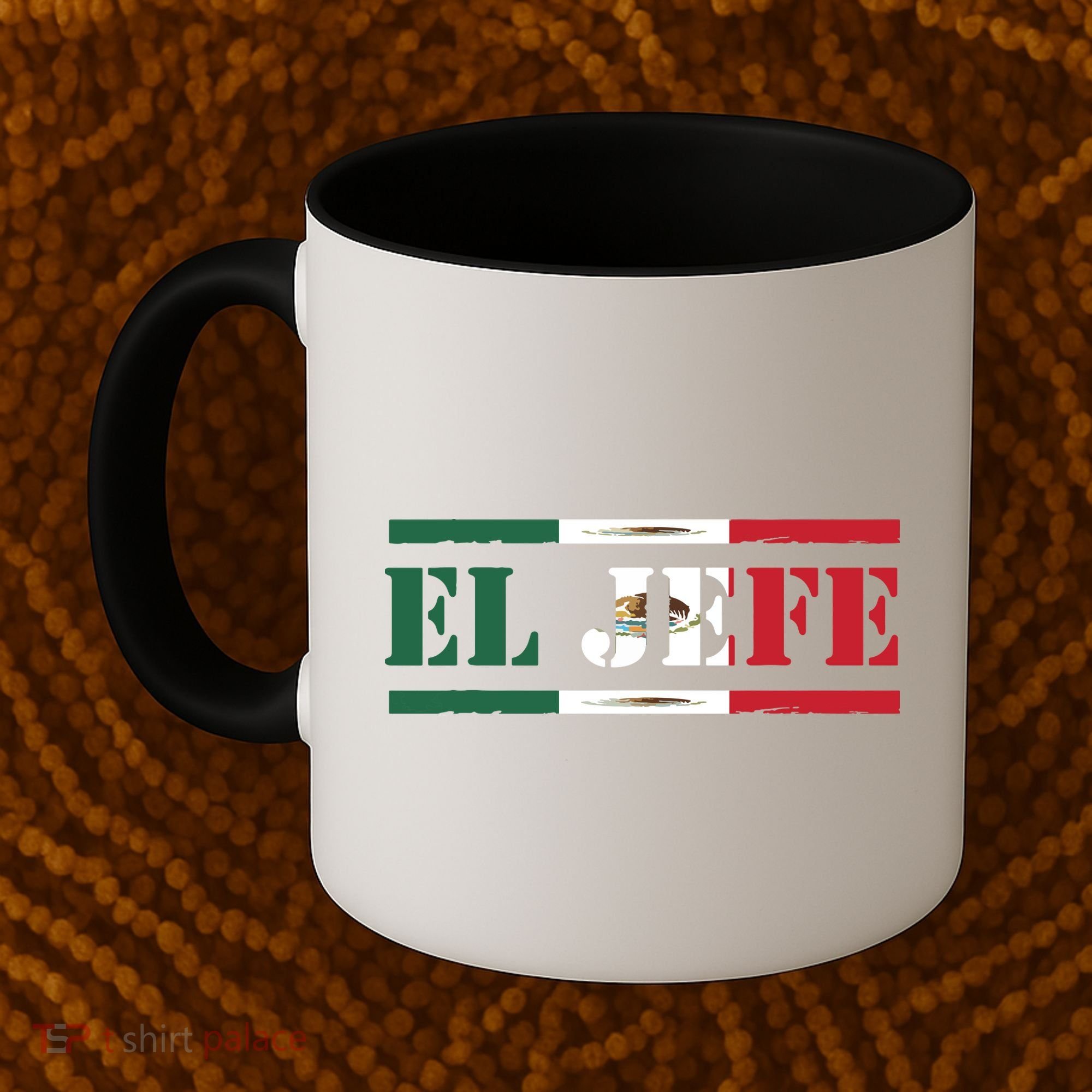 El Jefe Mexican Chef Hispanic Boss Mexico Dia De Los Muertos Coffee Mug