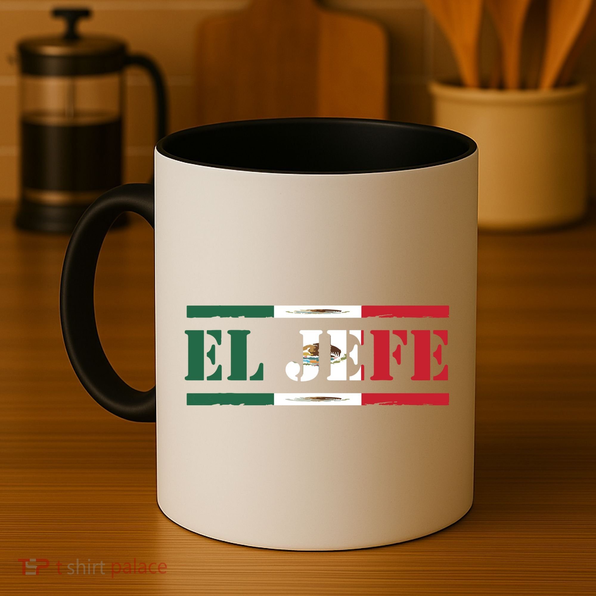 El Jefe Mexican Chef Hispanic Boss Mexico Dia De Los Muertos Coffee Mug