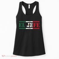 El Jefe Mexican Chef Hispanic Boss Mexico Dia De Los Muertos Women's Tank Top thumb 0