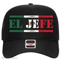 El Jefe Mexican Chef Hispanic Boss Mexico Dia De Los Muertos Hat thumb 0
