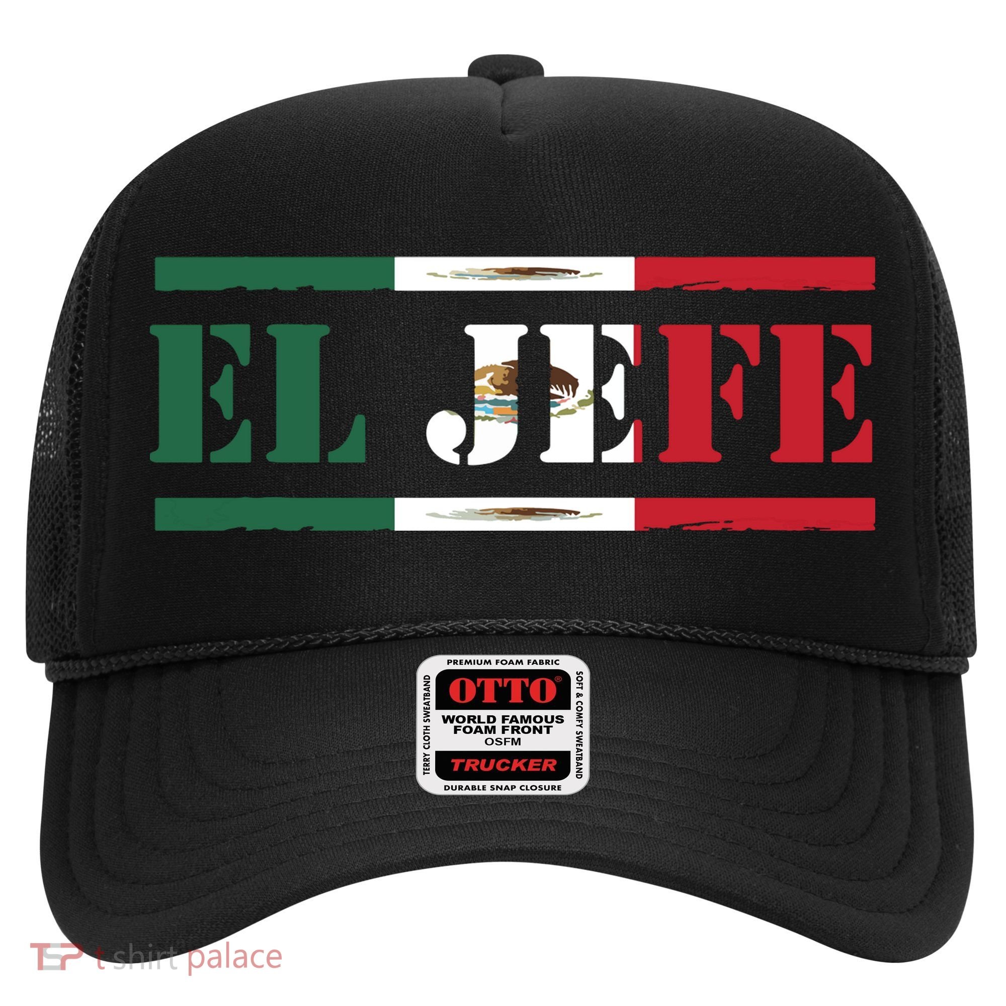 El Jefe Mexican Chef Hispanic Boss Mexico Dia De Los Muertos Hat