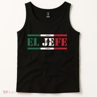 El Jefe Mexican Chef Hispanic Boss Mexico Dia De Los Muertos Tank Top thumb 2