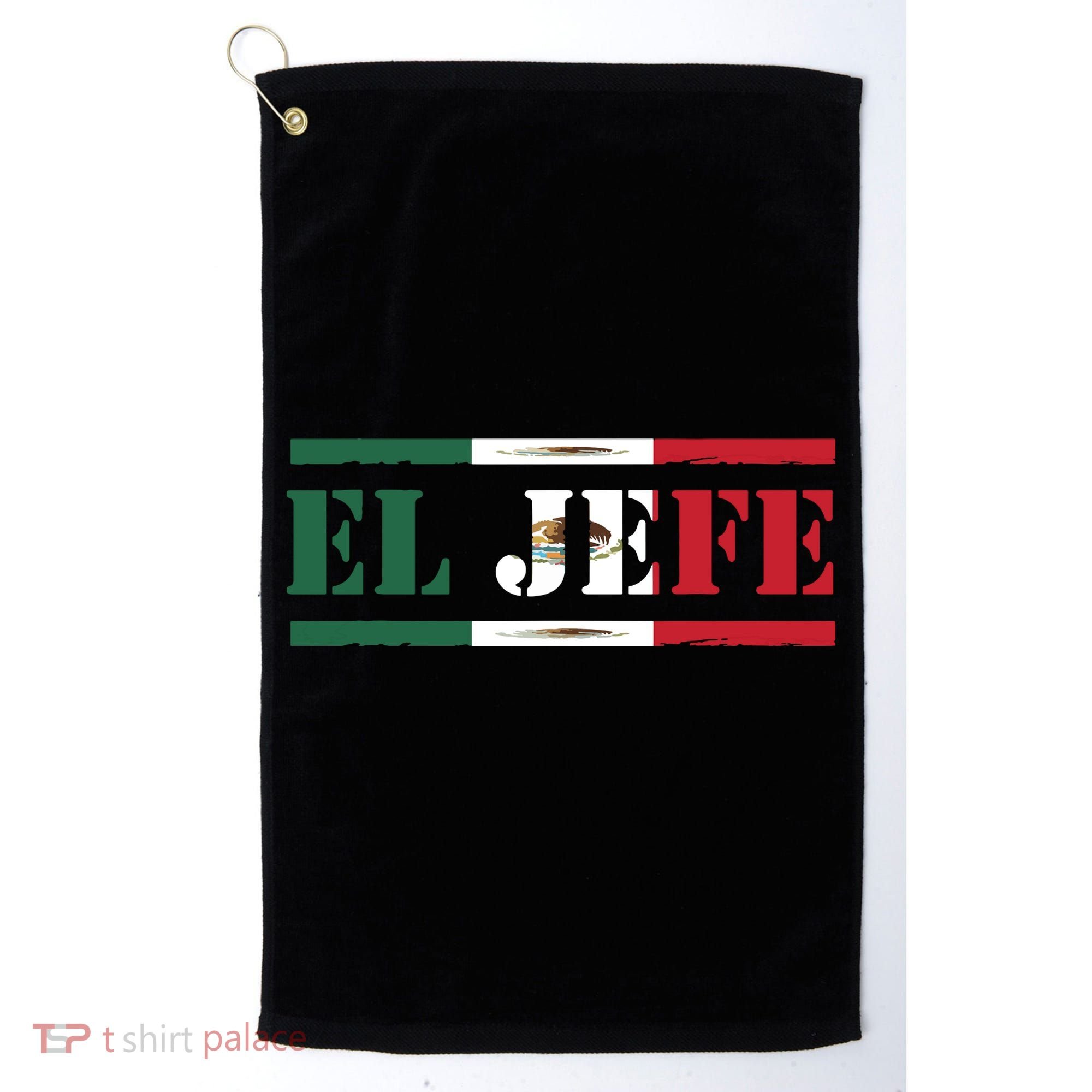 El Jefe Mexican Chef Hispanic Boss Mexico Dia De Los Muertos Golf Towel