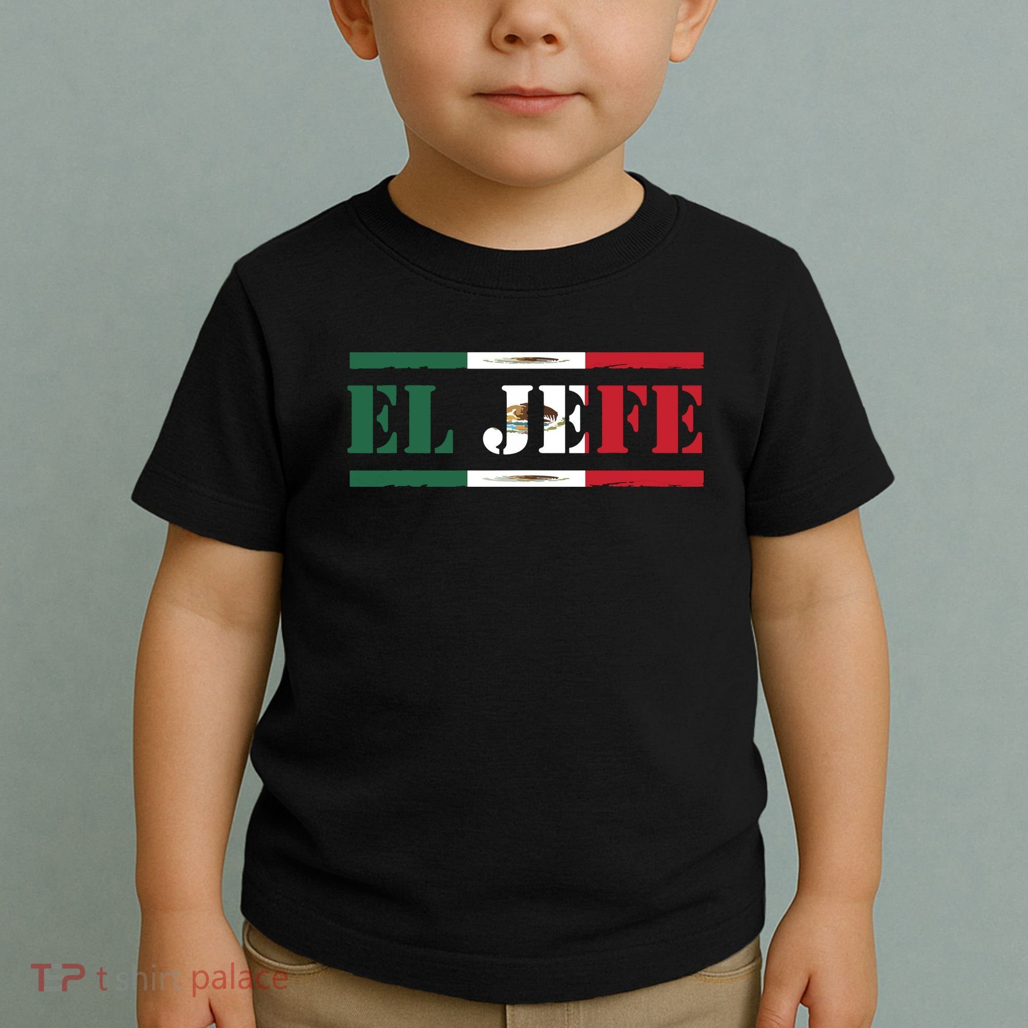 El Jefe Mexican Chef Hispanic Boss Mexico Dia De Los Muertos Toddler T-Shirt