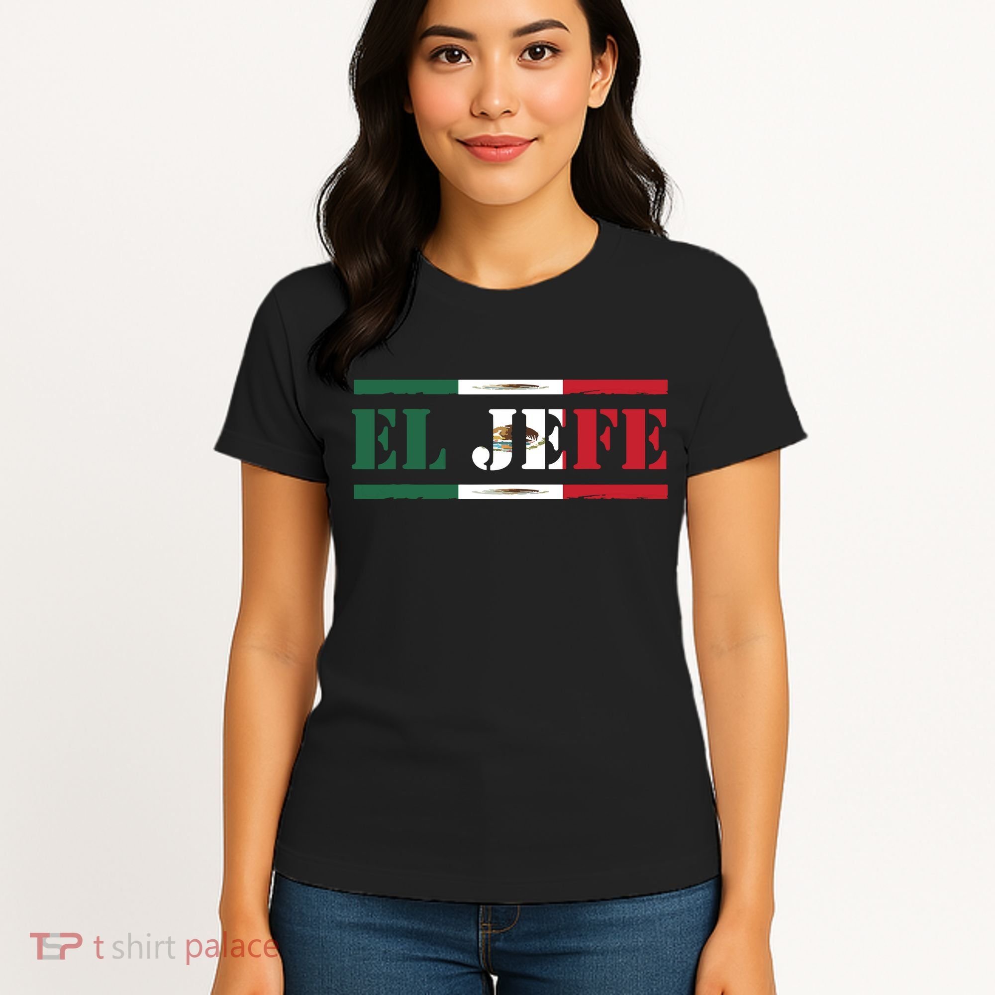 El Jefe Mexican Chef Hispanic Boss Mexico Dia De Los Muertos Women's T-Shirt