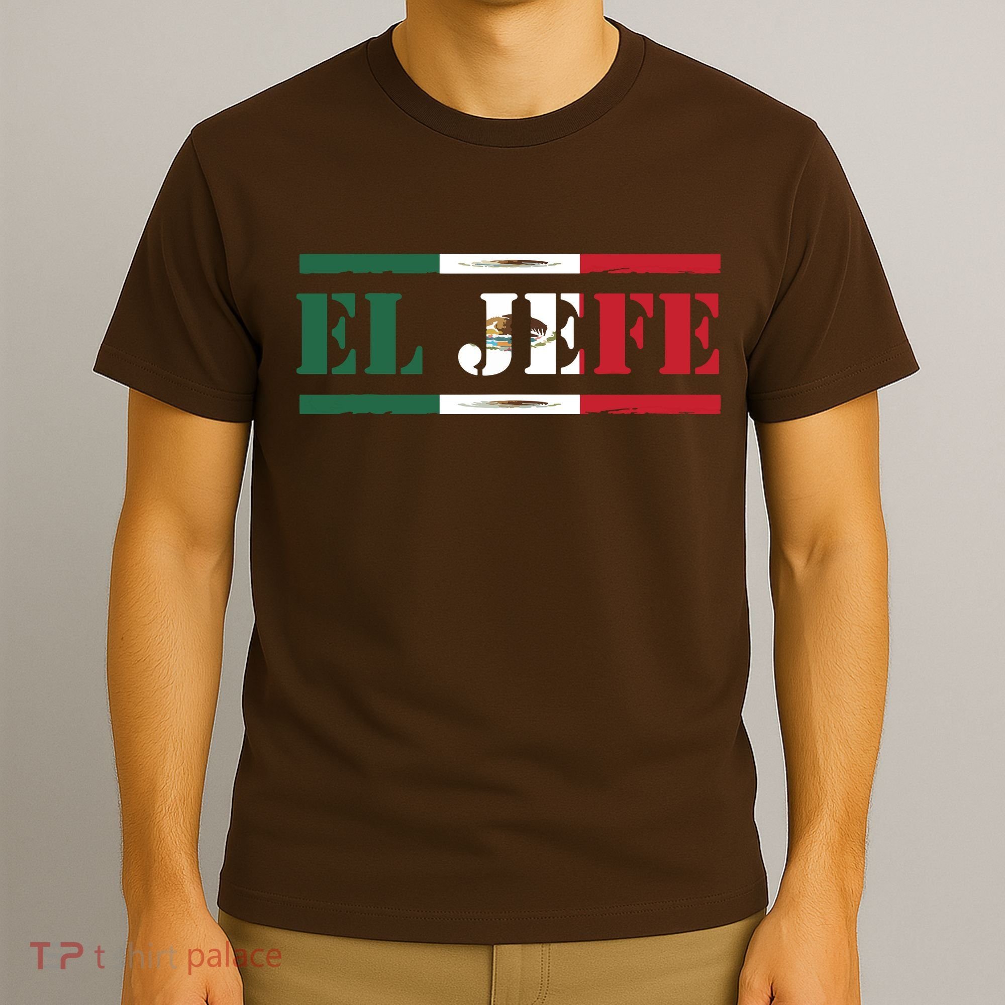 El Jefe Mexican Chef Hispanic Boss Mexico Dia De Los Muertos T-Shirt