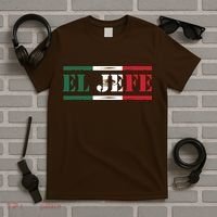 El Jefe Mexican Chef Hispanic Boss Mexico Dia De Los Muertos T-Shirt thumb 5