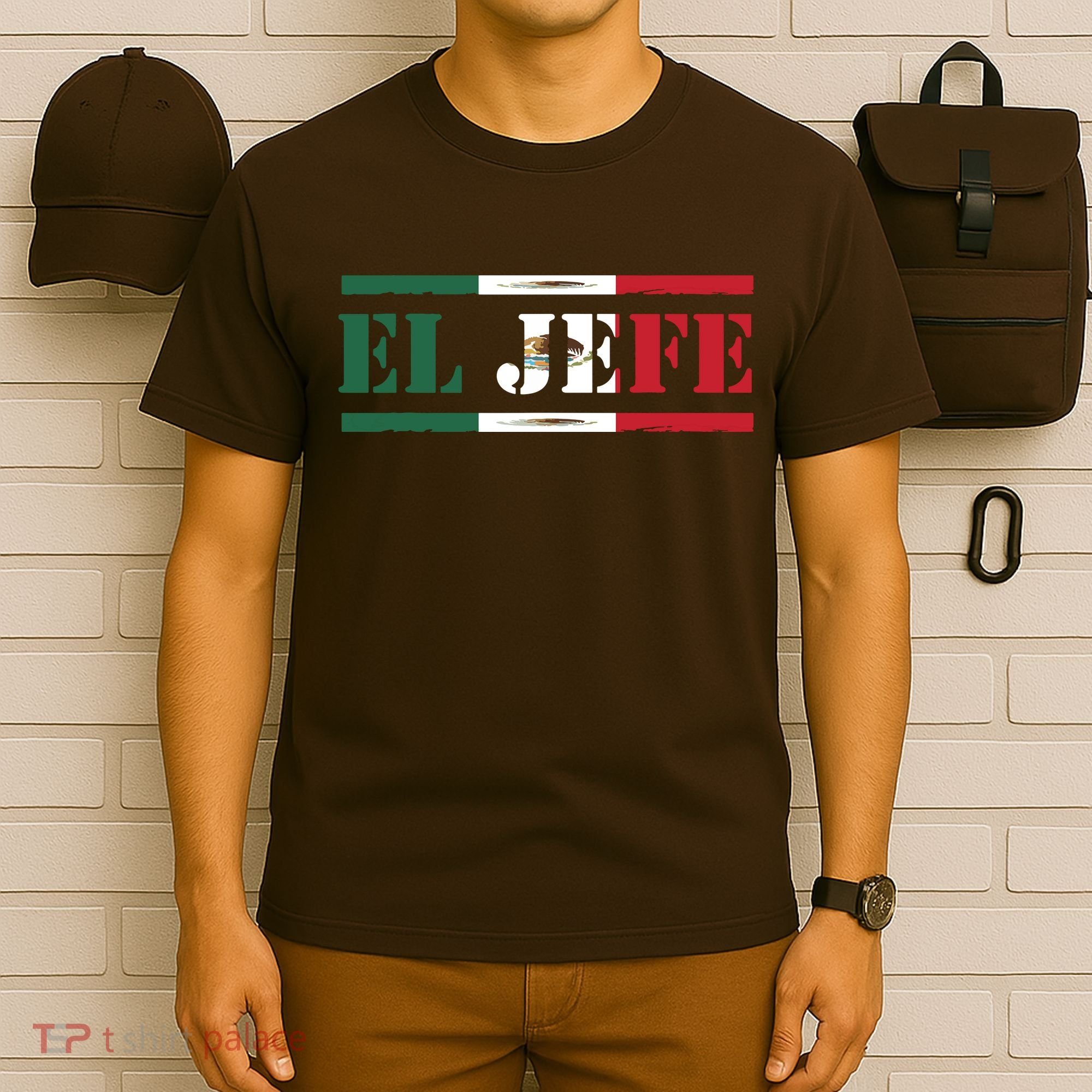 El Jefe Mexican Chef Hispanic Boss Mexico Dia De Los Muertos T-Shirt