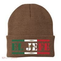 El Jefe Mexican Chef Hispanic Boss Mexico Dia De Los Muertos Beanie thumb 0
