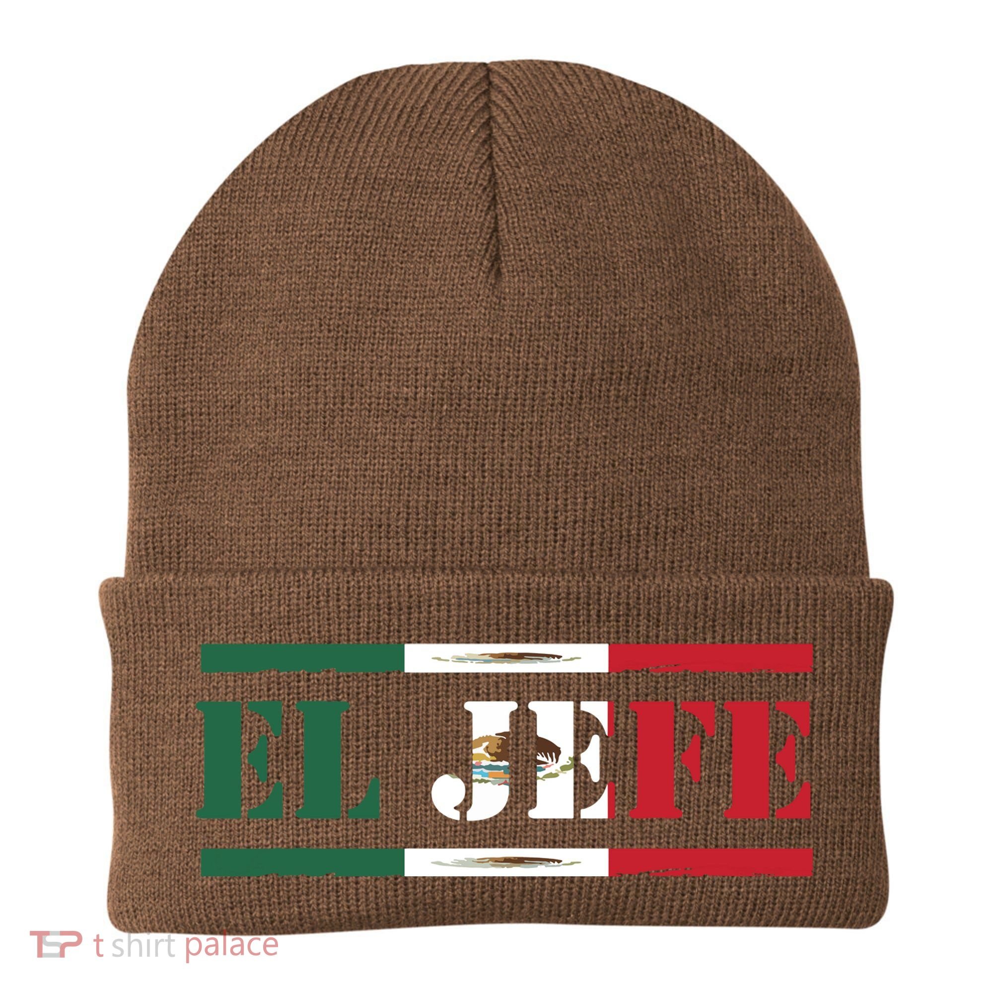 El Jefe Mexican Chef Hispanic Boss Mexico Dia De Los Muertos Beanie