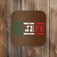 El Jefe Mexican Chef Hispanic Boss Mexico Dia De Los Muertos Coaster thumb 0