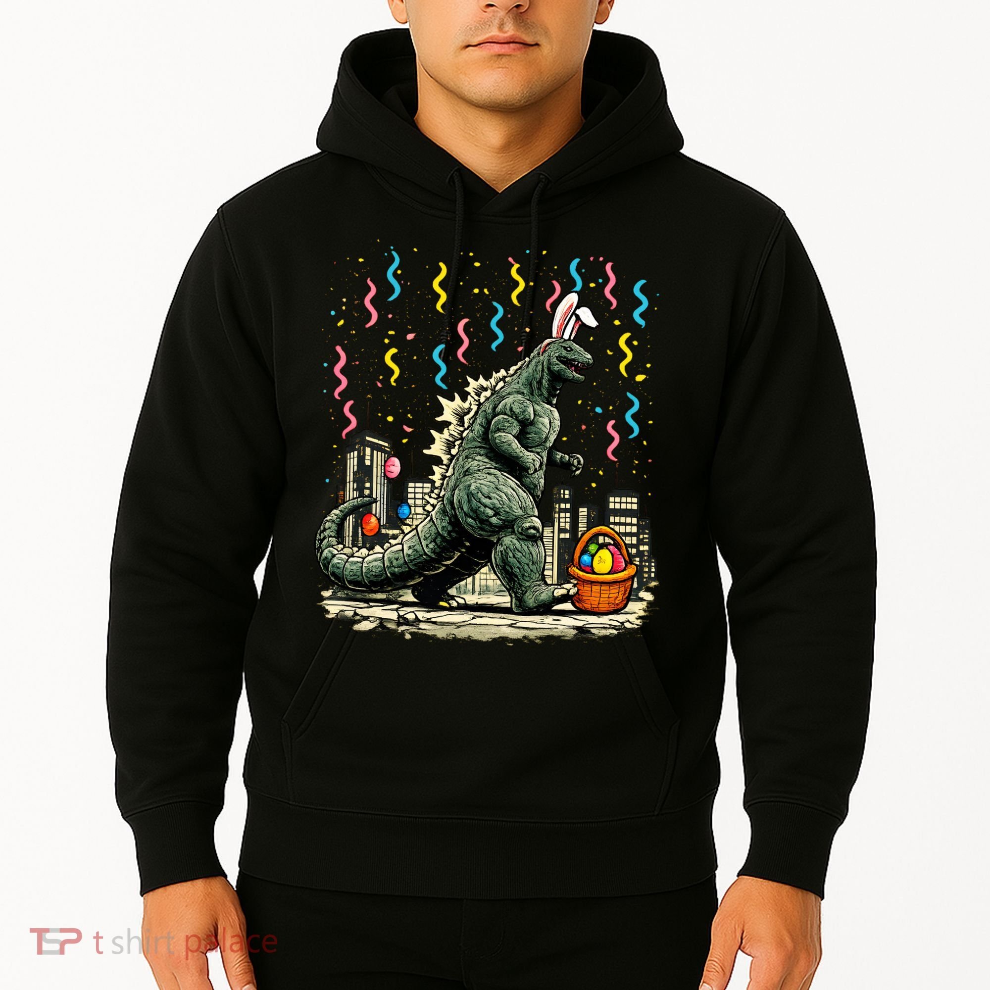 Easter Japanese Monster Bunny Ears Kaiju Hoodie