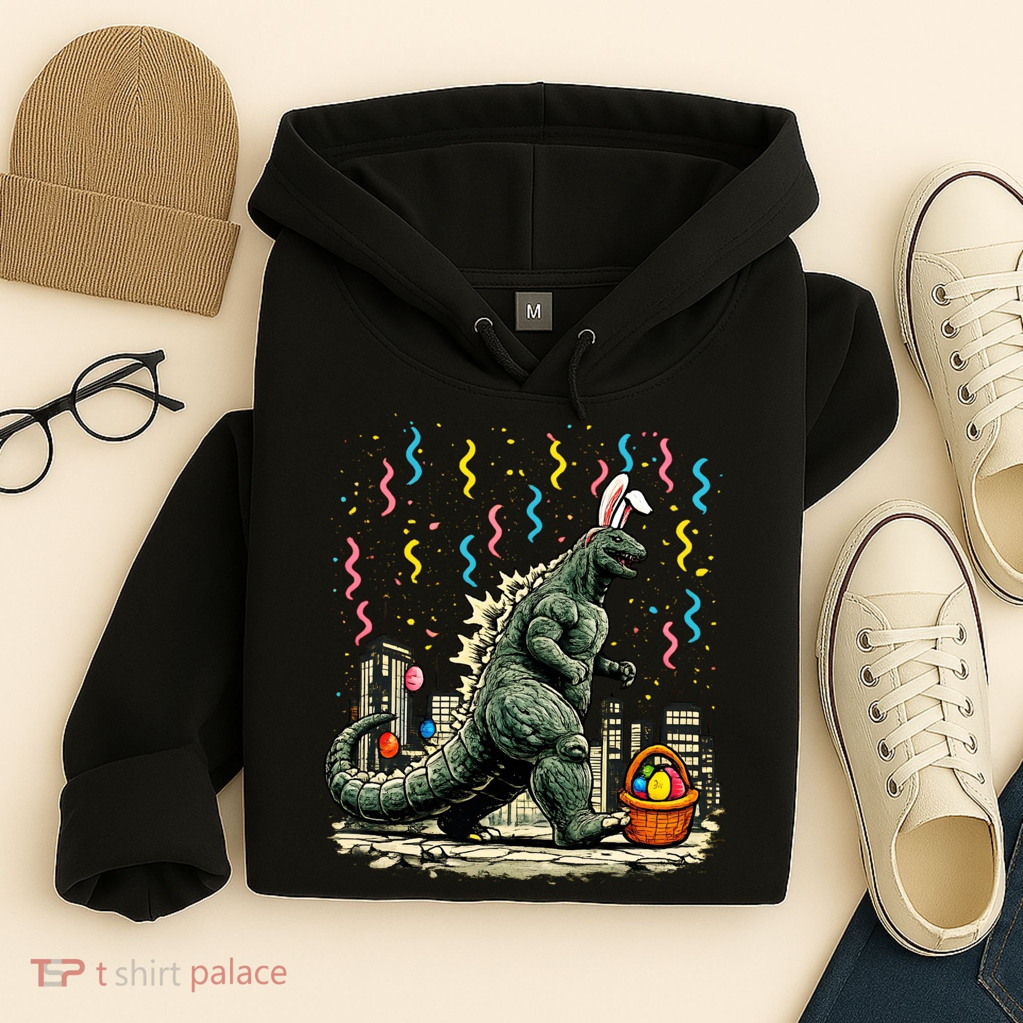 Easter Japanese Monster Bunny Ears Kaiju Hoodie