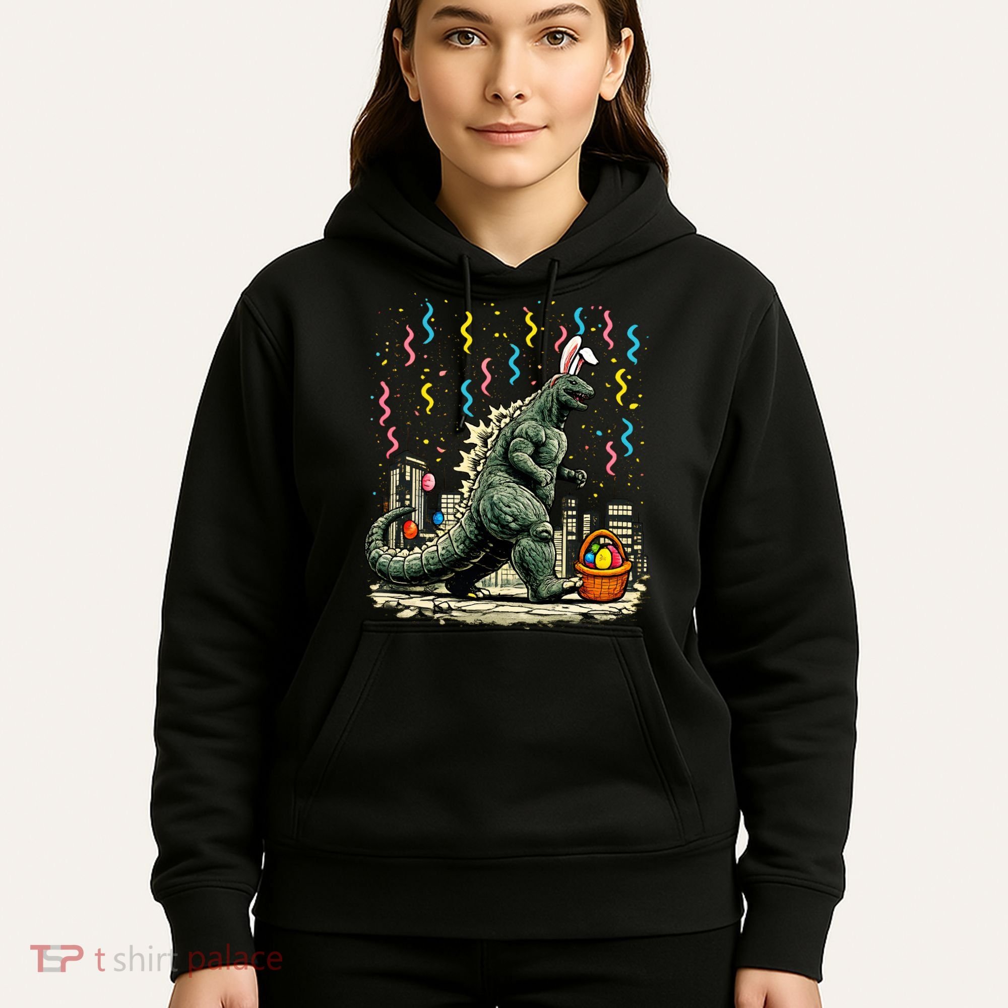 Easter Japanese Monster Bunny Ears Kaiju Hoodie