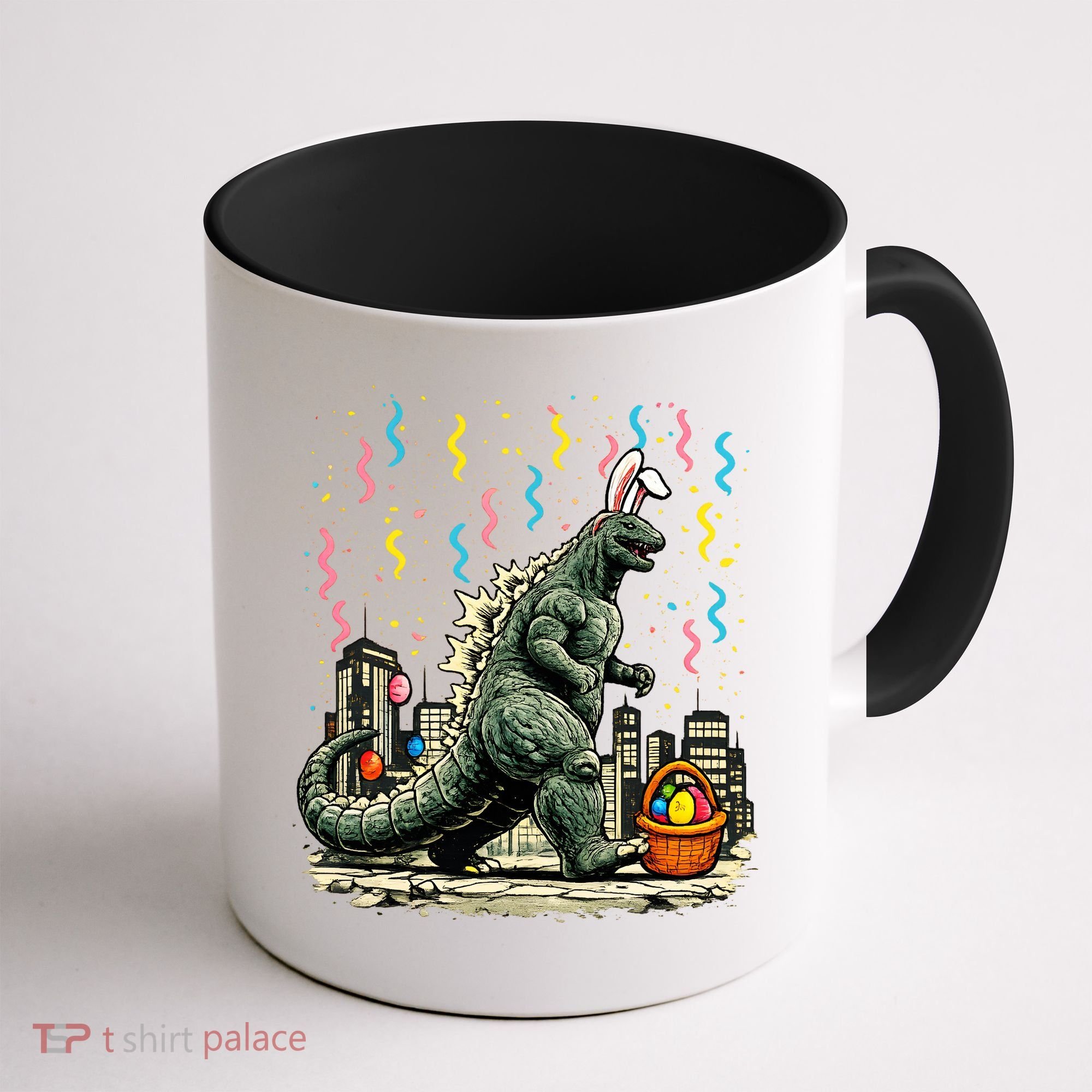 Easter Japanese Monster Bunny Ears Kaiju Coffee Mug