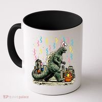 Easter Japanese Monster Bunny Ears Kaiju Coffee Mug thumb 0
