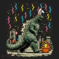 Easter Japanese Monster Bunny Ears Kaiju Beanie thumb 2