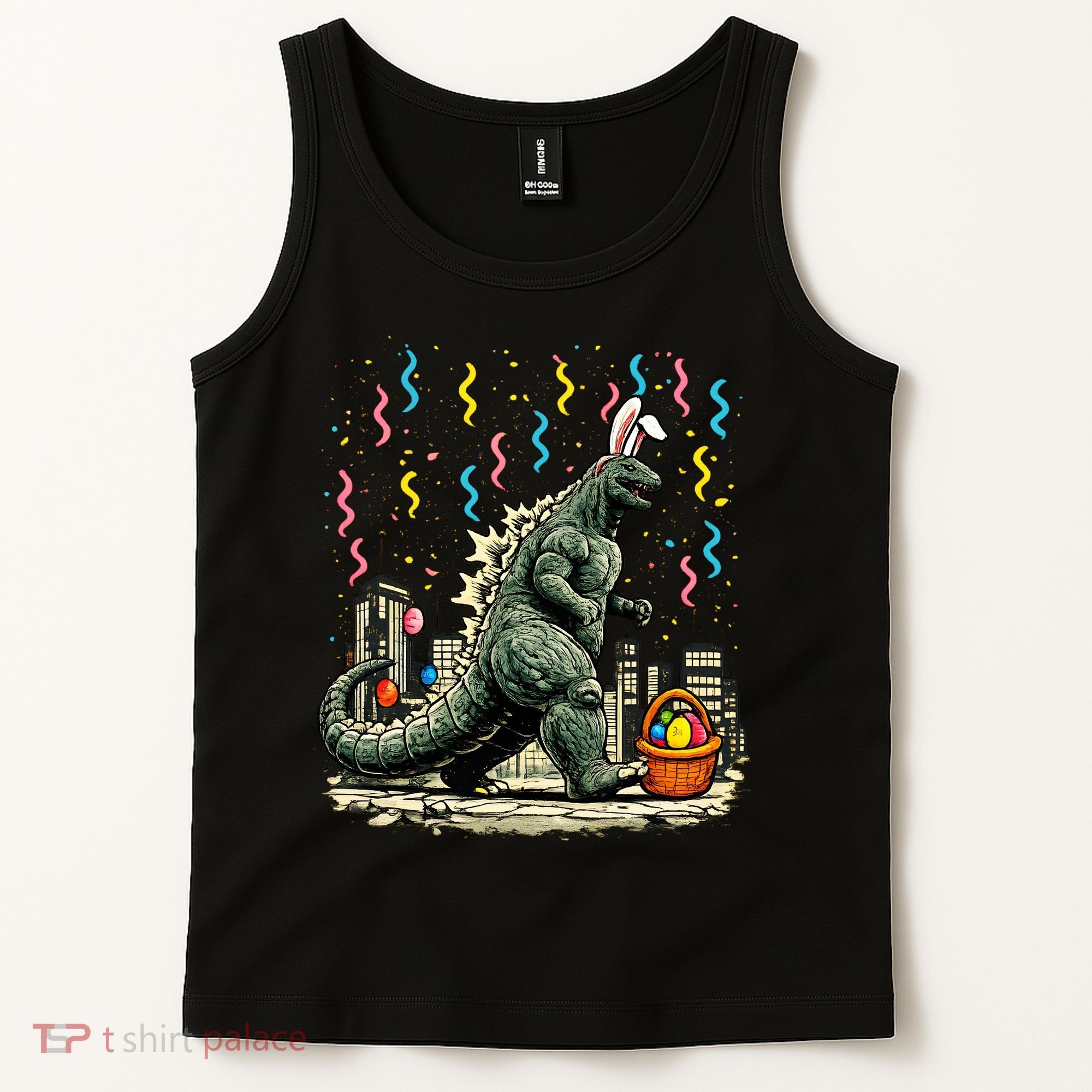 Easter Japanese Monster Bunny Ears Kaiju Tank Top