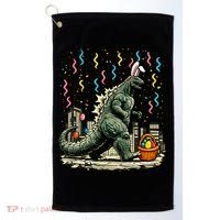 Easter Japanese Monster Bunny Ears Kaiju Golf Towel thumb 0