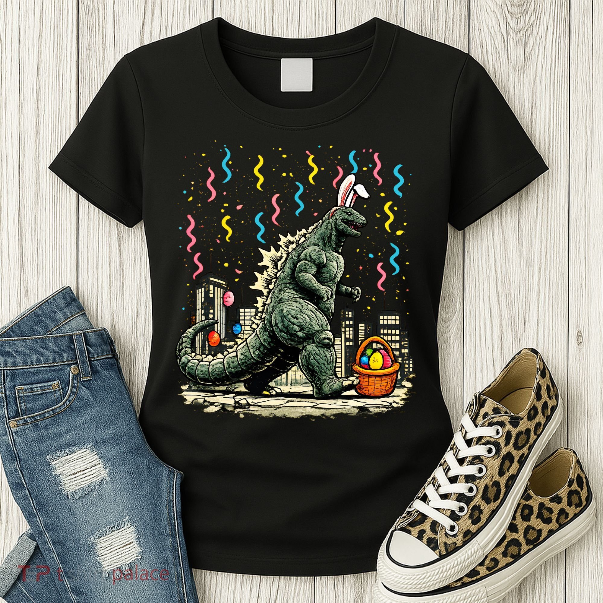 Easter Japanese Monster Bunny Ears Kaiju Women's T-Shirt