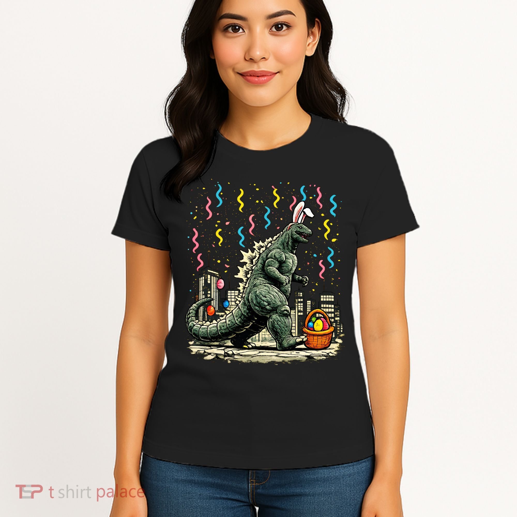 Easter Japanese Monster Bunny Ears Kaiju Women's T-Shirt