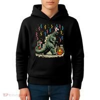 Easter Japanese Monster Bunny Ears Kaiju Kids Hoodie thumb 4