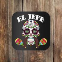 El Jefe Mexican Boss Sugar Skull Day Of The Dead Coaster thumb 0