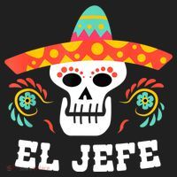 El Jefe Mexican Skull Day Of The Dead Beanie thumb 2