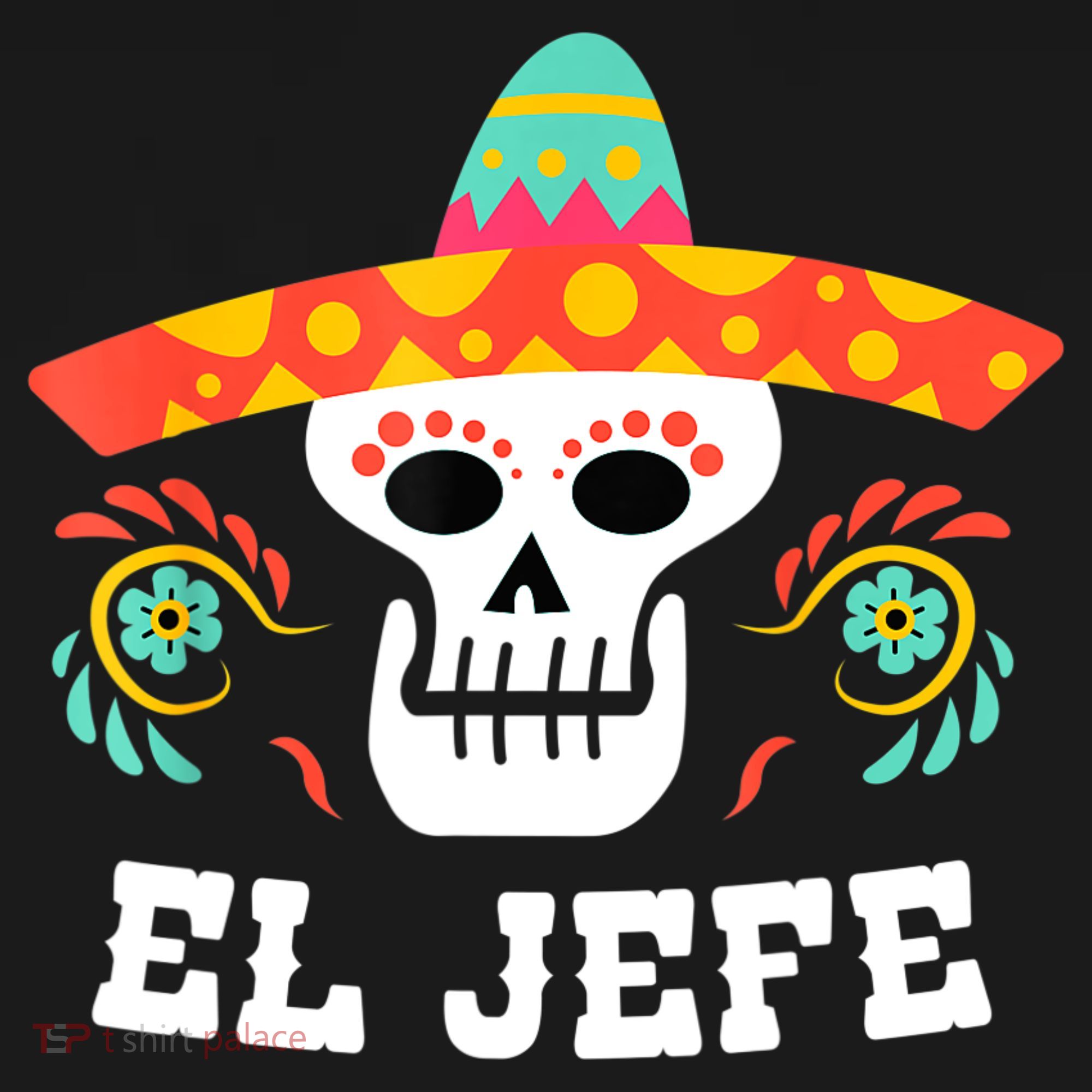 El Jefe Mexican Skull Day Of The Dead Women's Hoodie