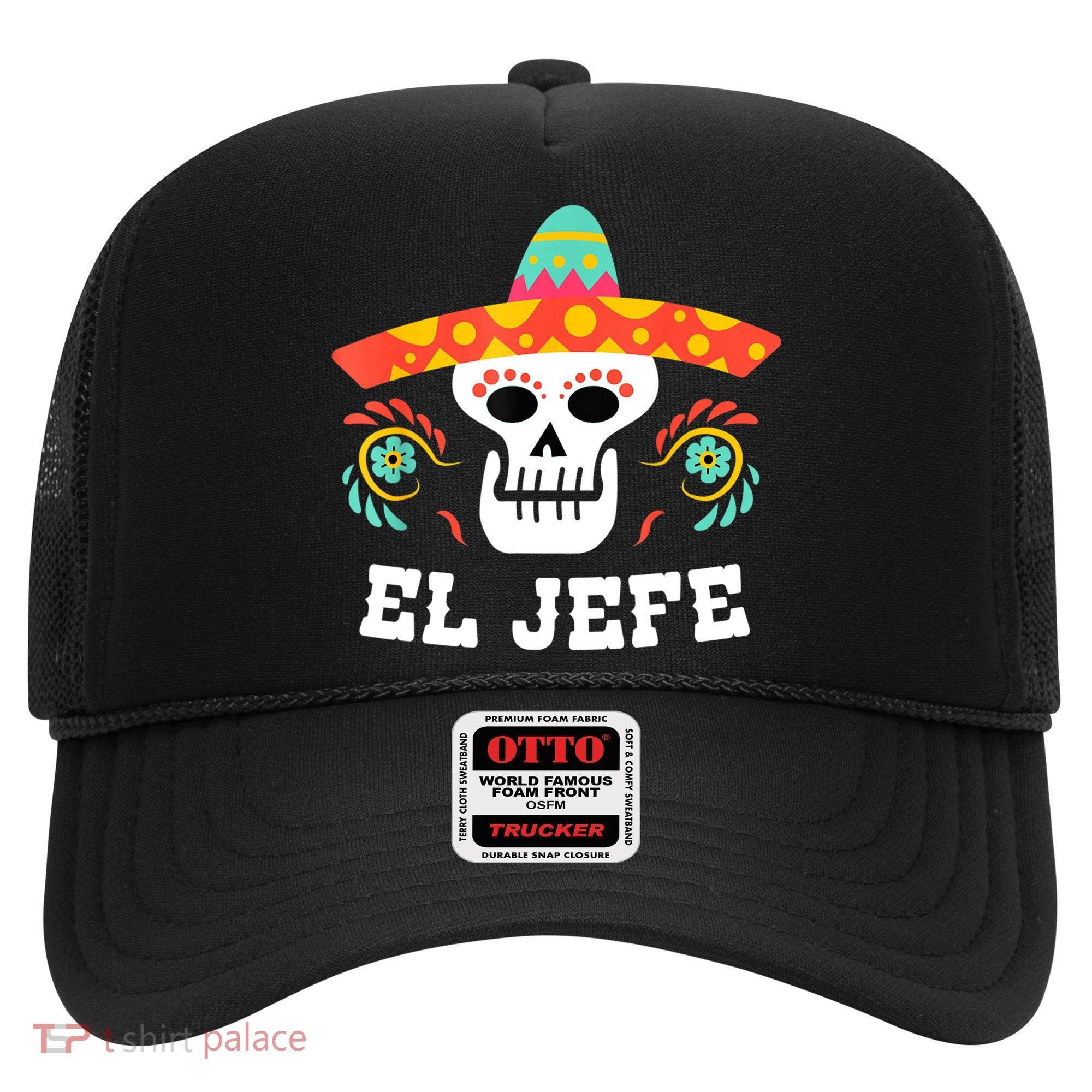 El Jefe Mexican Skull Day Of The Dead Hat